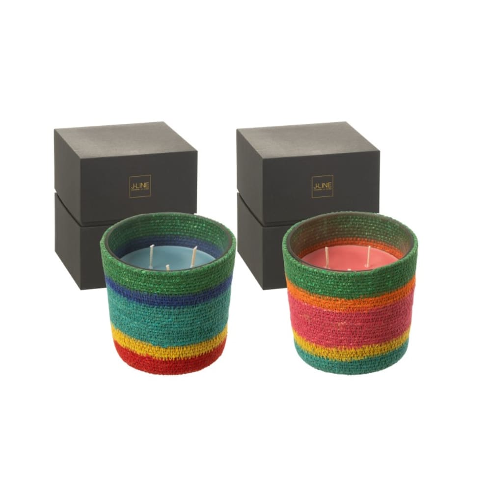 Bougie parfumée multicolore