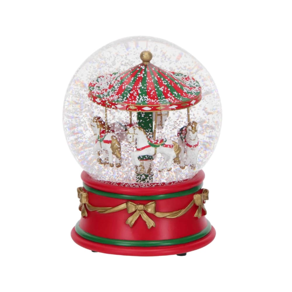 Boule+de+Noel+enneigee+12+x+12+cm,+15,8+cm+de+hauteur