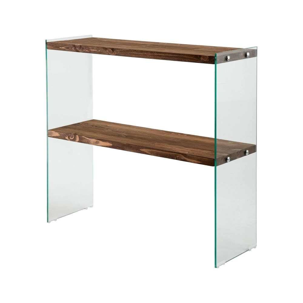 Console en bois massif noyer 90x30x80h cm