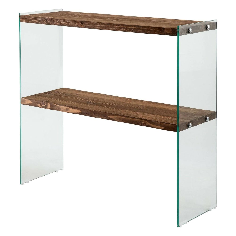 Console en bois massif noyer 90x30x80h cm