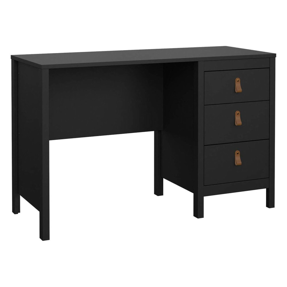 bureau en bois noir 120.4x48x76.5h