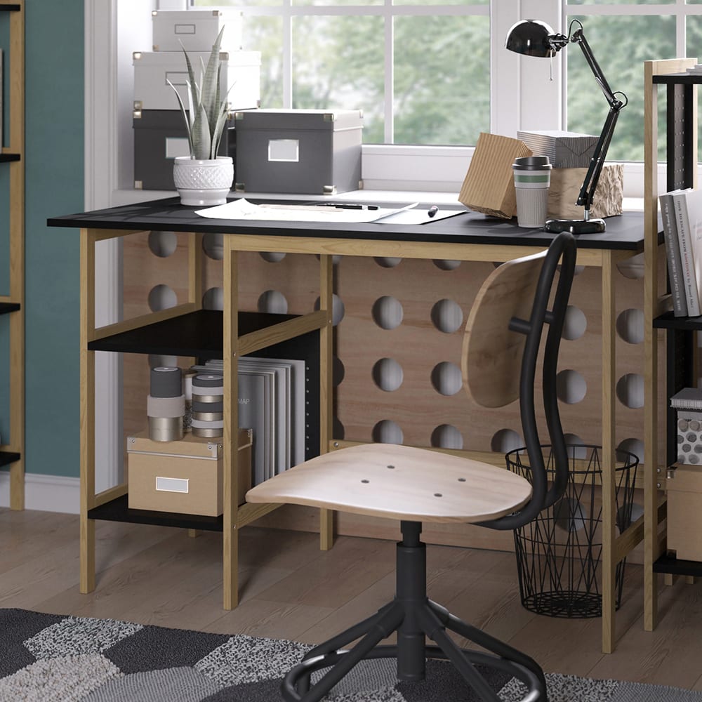 Bureau  noir 120x75cm