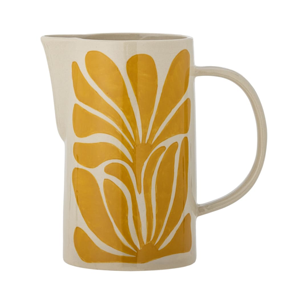 Carafe grès jaune 12x12