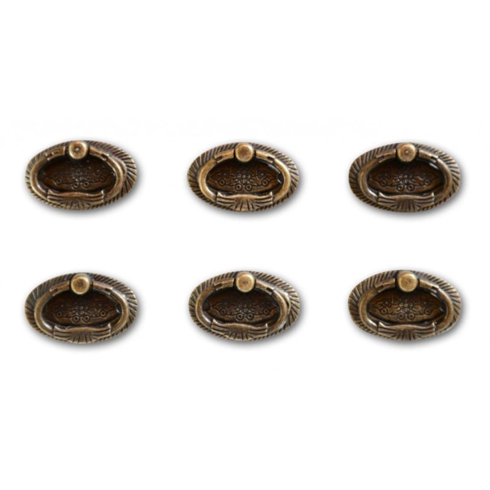 12 poignées fonte patinée 09 marron — vue 3
