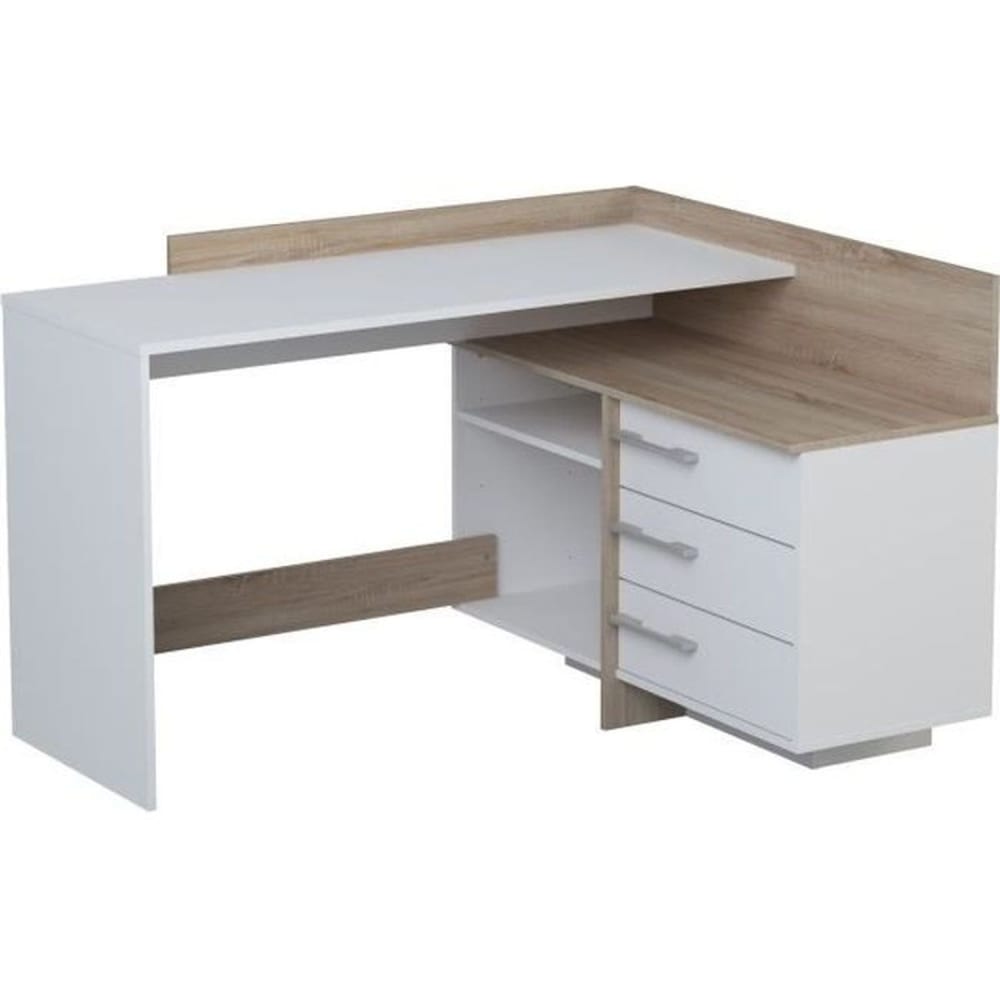 bureau d'angle 3 tiroirs