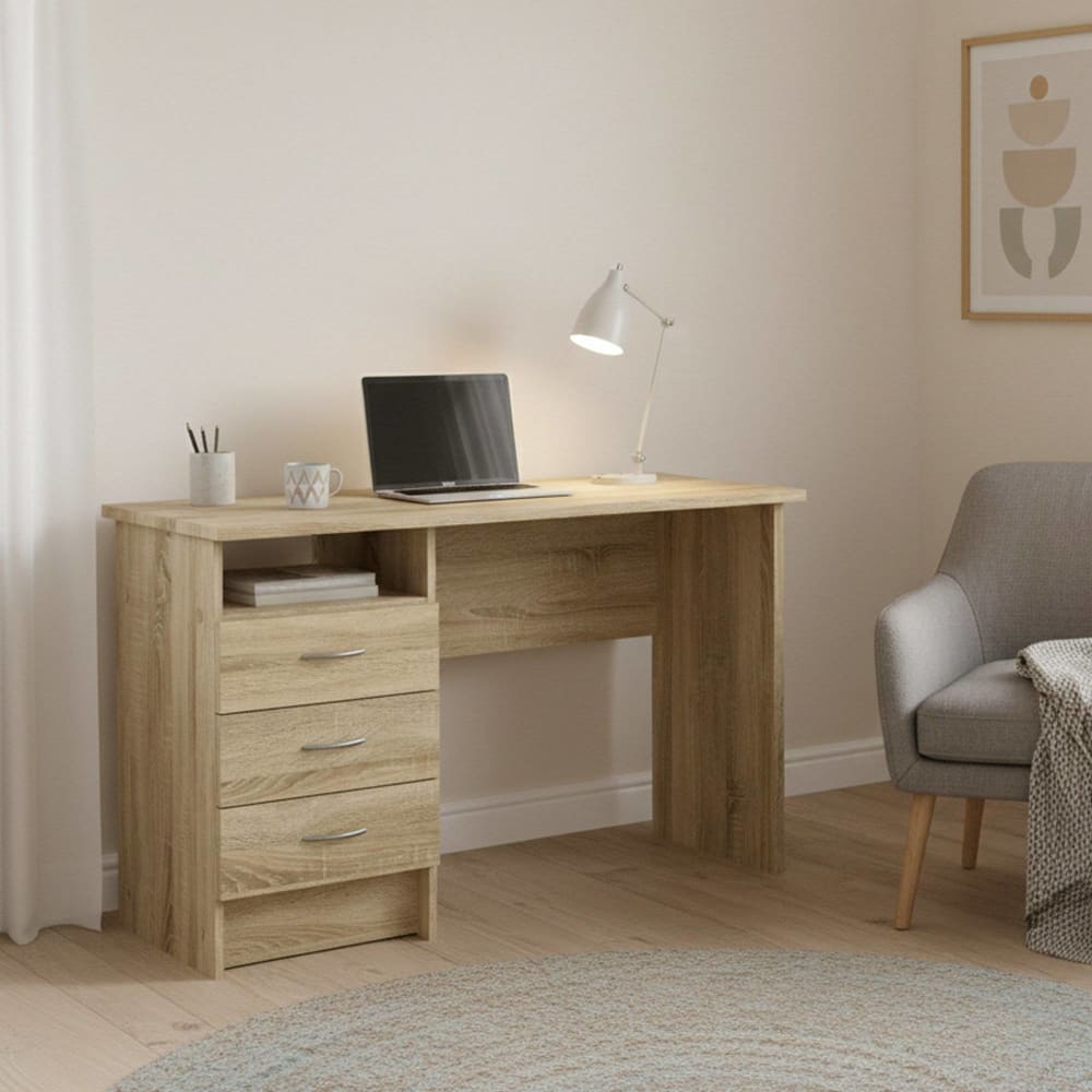 Bureau en bois marron chêne nobilité