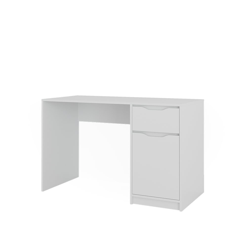 bureau avec tiroir, blanc