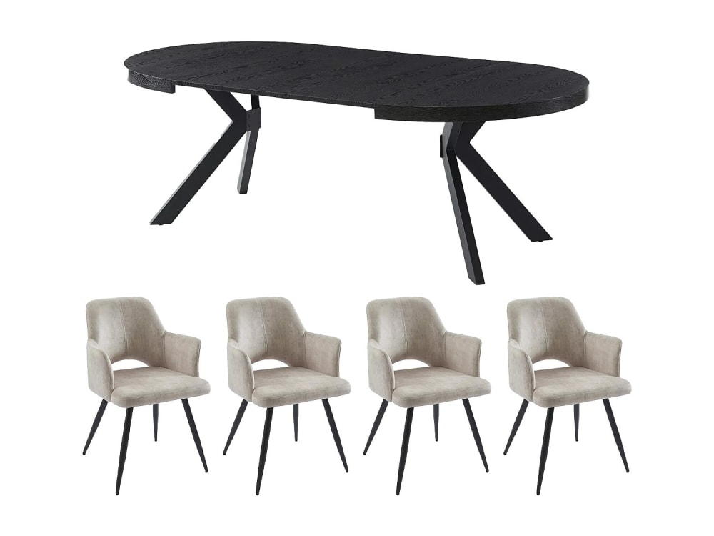 Ensemble table et chaises - places