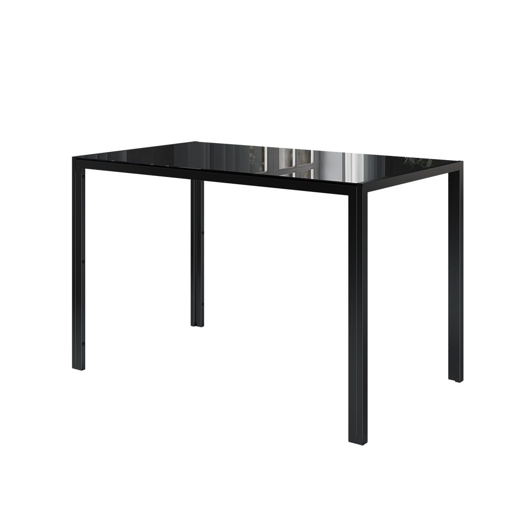 Vicco Esstisch, Schwarz 120 x 70cm style modern Schwarz Glas