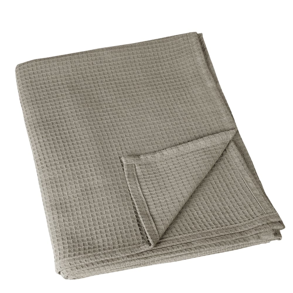 Plaid en nid d'abeille coton gris foncé 125x180 cm Plaid en nid d'abeille coton gris foncé 125x180 cm