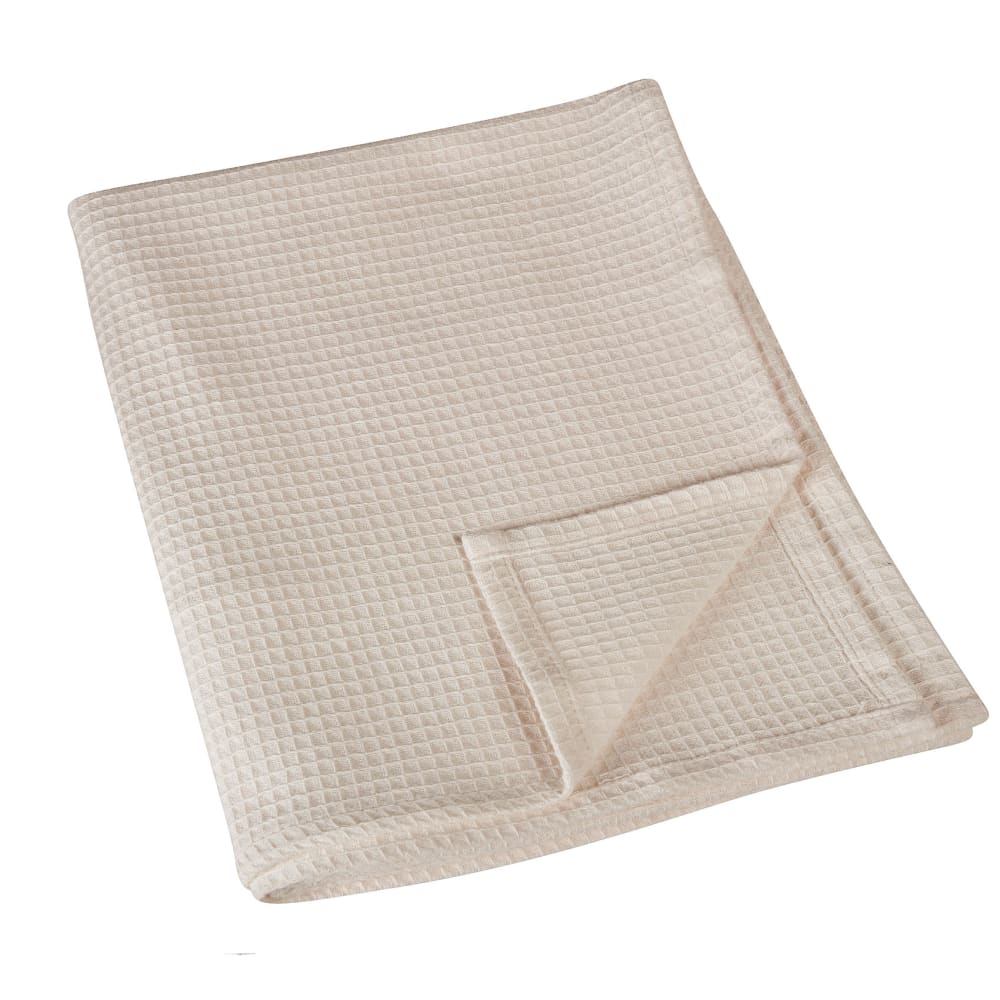 Plaid en nid d'abeille coton naturel 125x180 cm Plaid en nid d'abeille coton naturel 125x180 cm