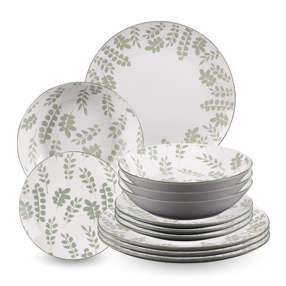 Service d'assiettes 12 - porcelaine