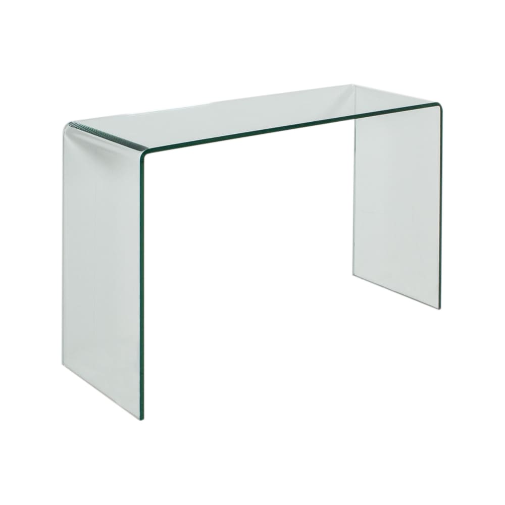 Console en verre courbe 120x40x80 cm