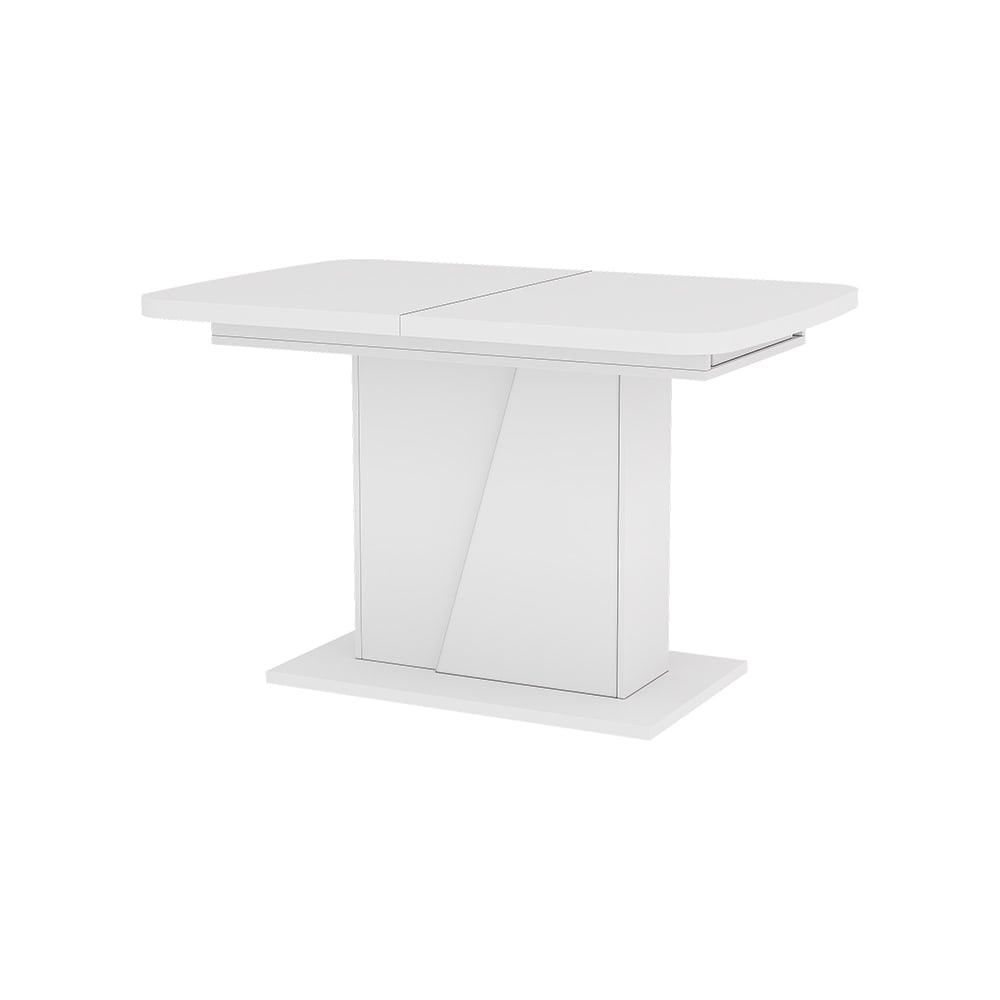Table de salle à manger extensible Blanc 120x77.3cm