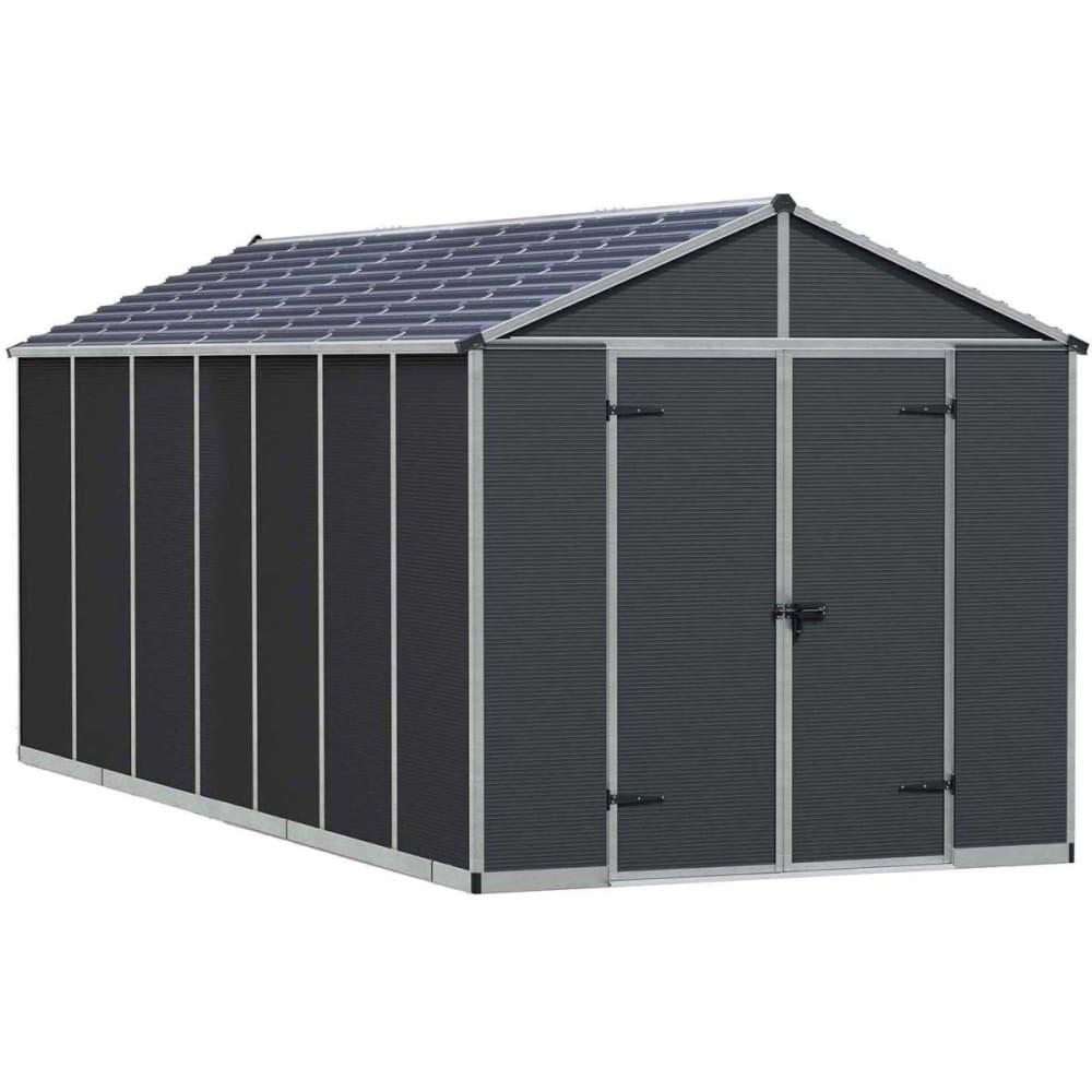 Abri de jardin en polycarbonate et aluminium rubicon 12.5m²