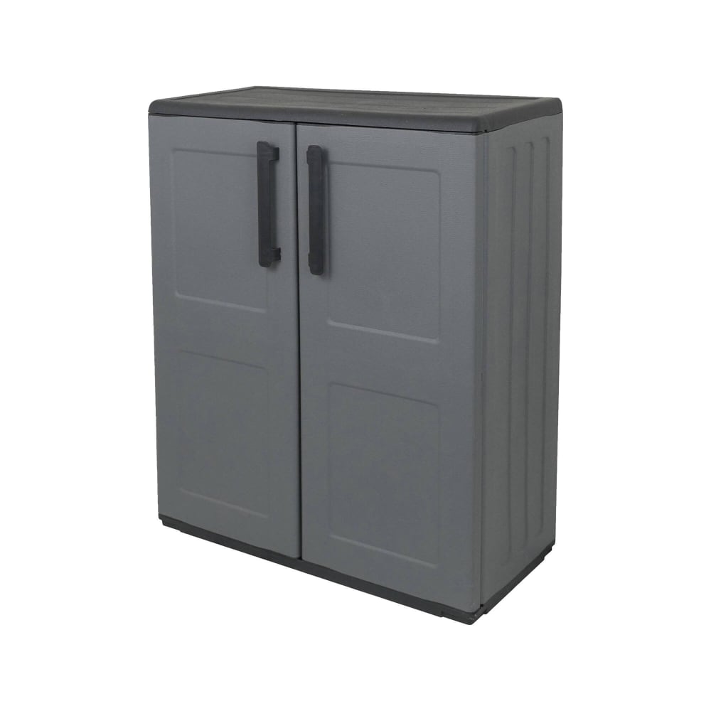 Armoire extérieure plastique gris 68x37x84h cm
