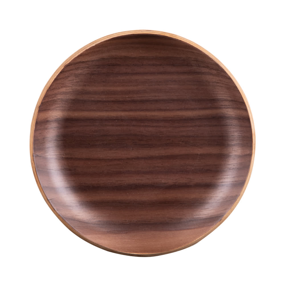 Set de 6 dessous de verre bois   12 cm marrons