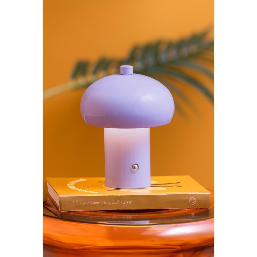 Lampe de table métal violet 12.5x12.5x15cm — vue 3