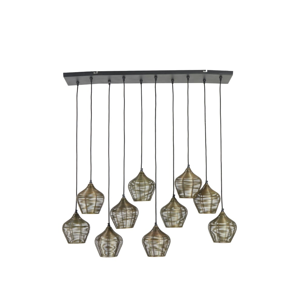 Suspension métal couleur doré 120x25x29.5cm