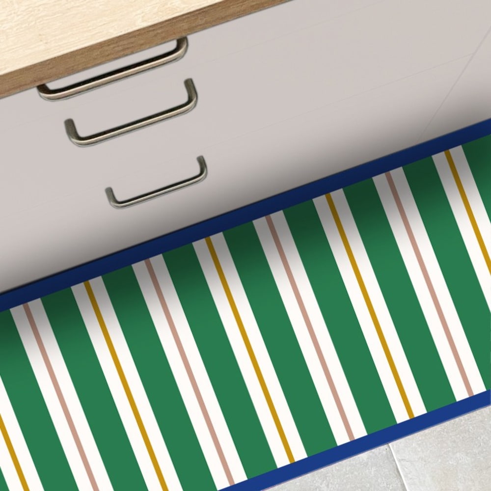 Tapis antidérapant - vinyle - int./ext. - Vert - 120x200cm