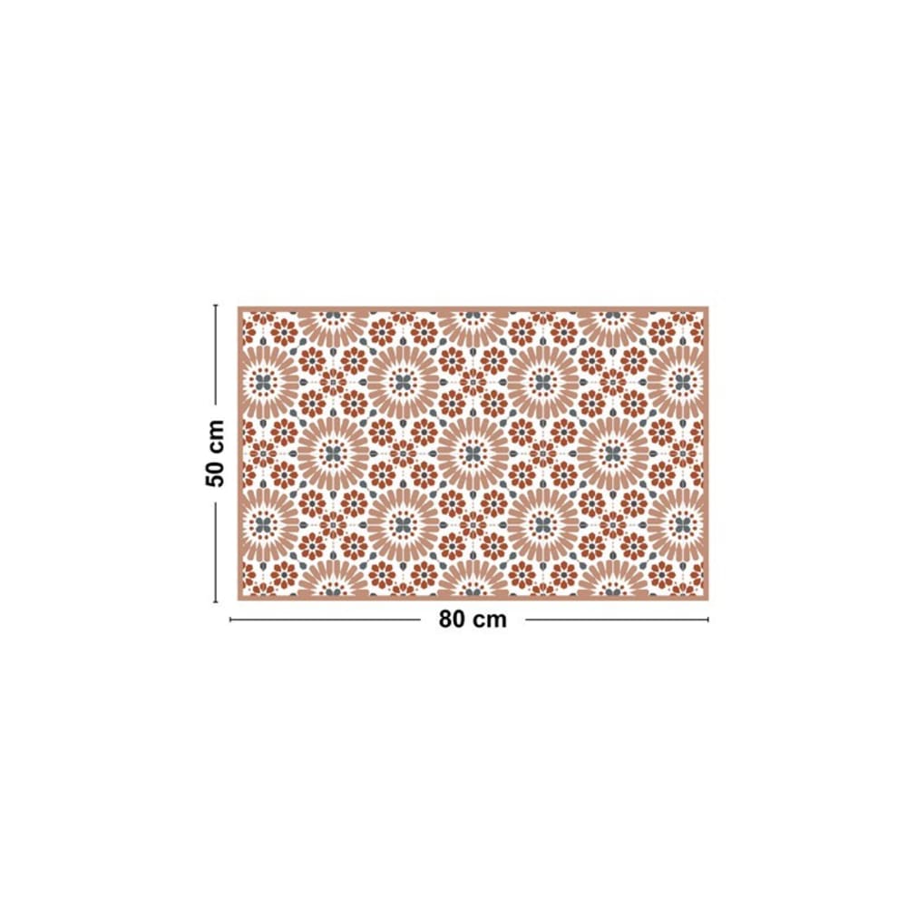 Tapis antidérapant - vinyle - int./ext. - orange - 120x200cm — vue 3