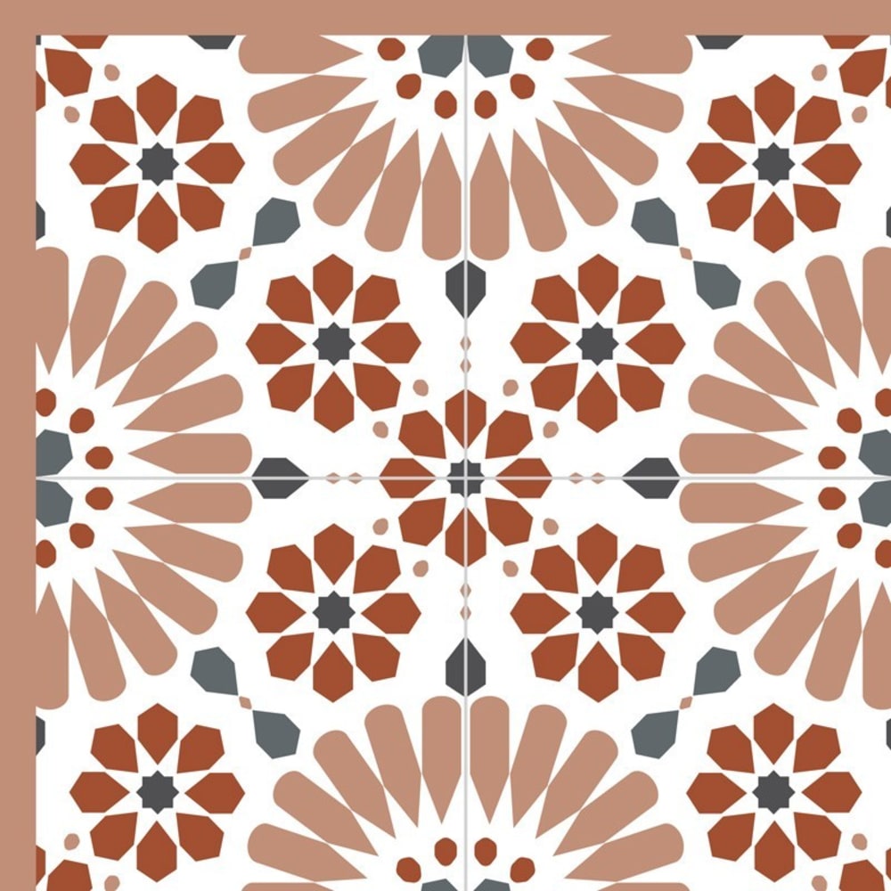Tapis antidérapant - vinyle - int./ext. - orange - 120x200cm — vue 4