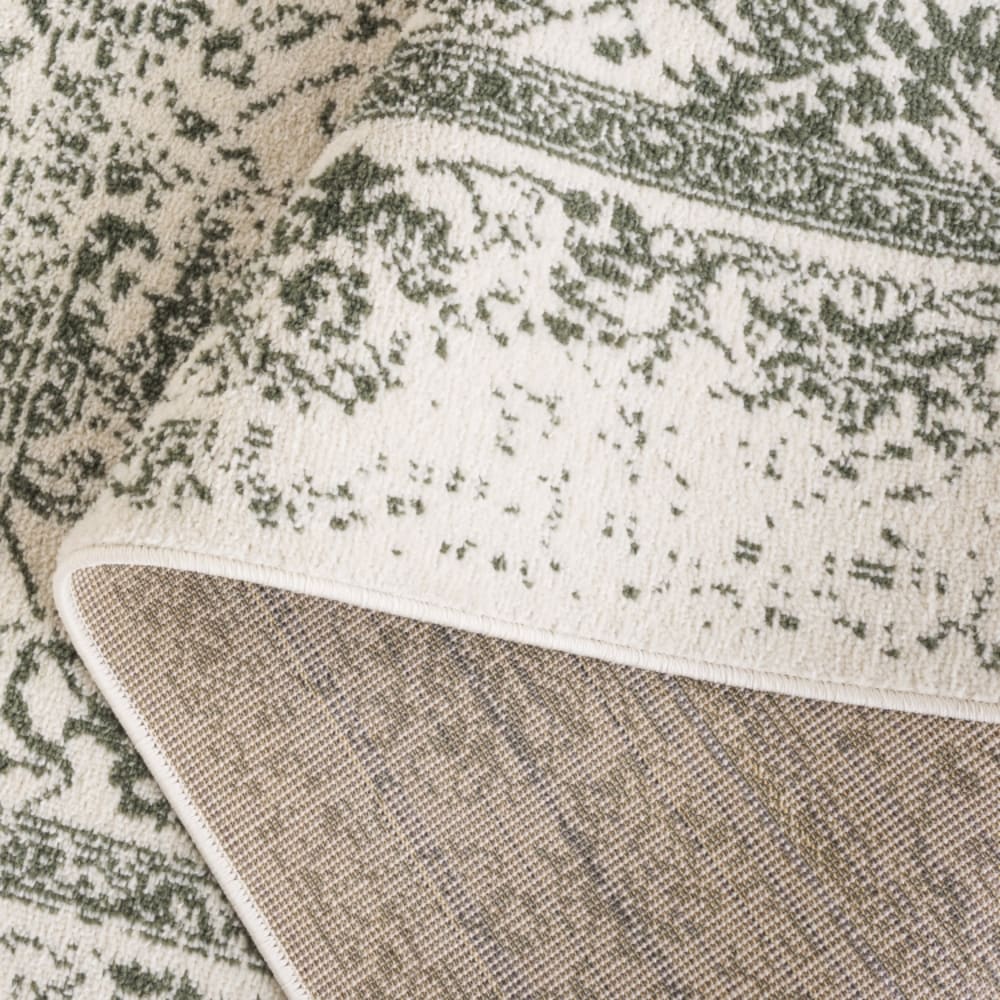 Tapis de transition en polypropylène blanc/vert, 122 x 183 cm — vue 4