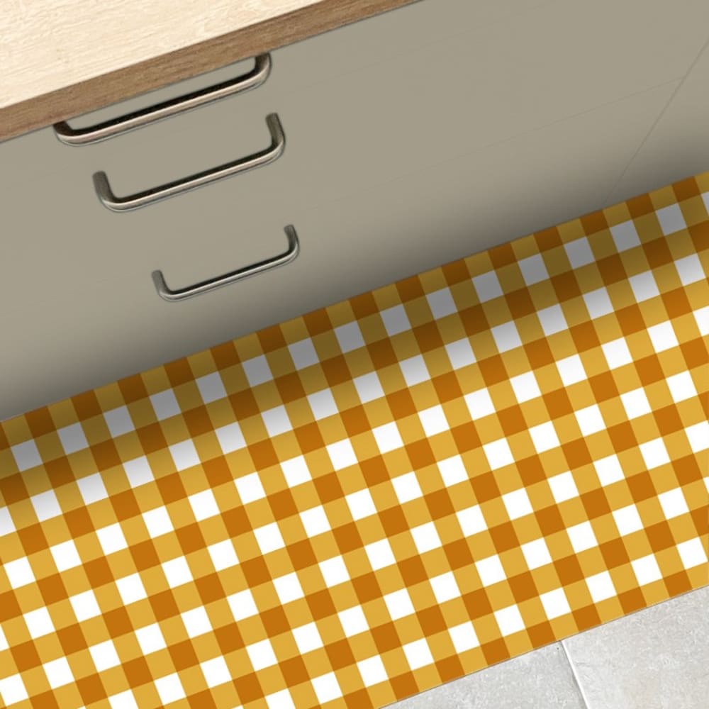 Tapis antidérapant - vinyle - int./ext. - Orange - 120x200cm