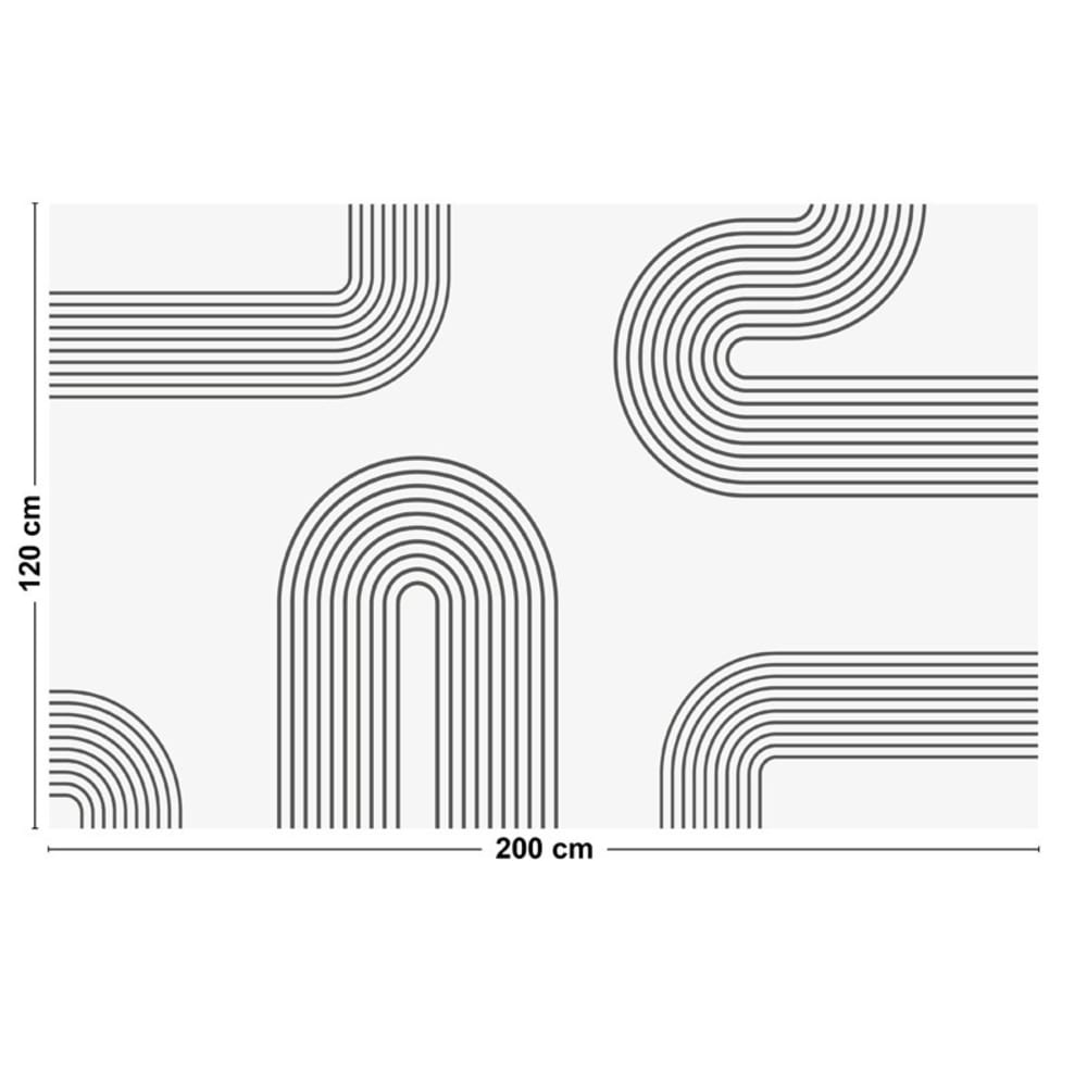 Tapis antidérapant - vinyle - int./ext. - multicolore - 120x200cm — vue 3