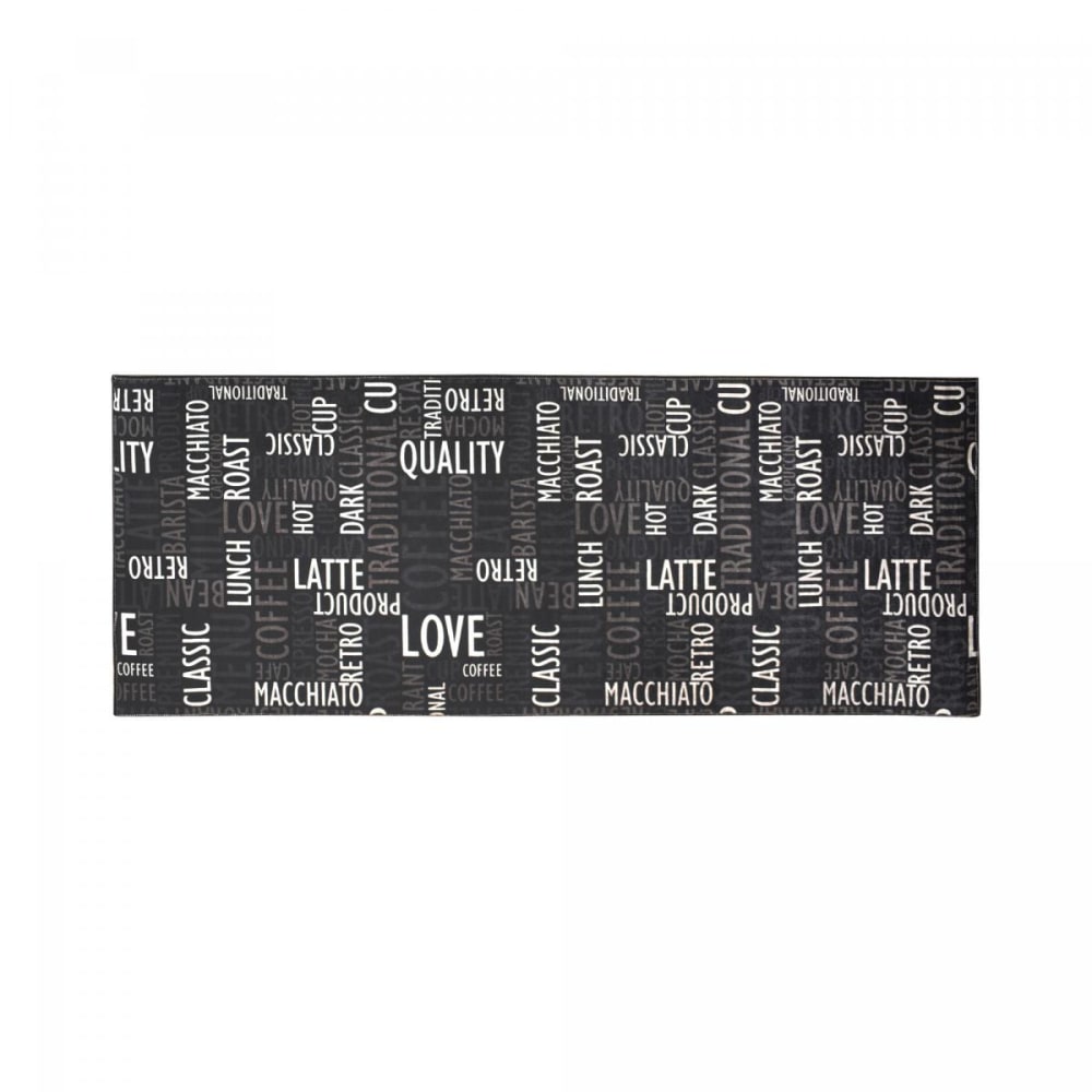 Tapis de cuisine 120x170 gris, blanc, noir