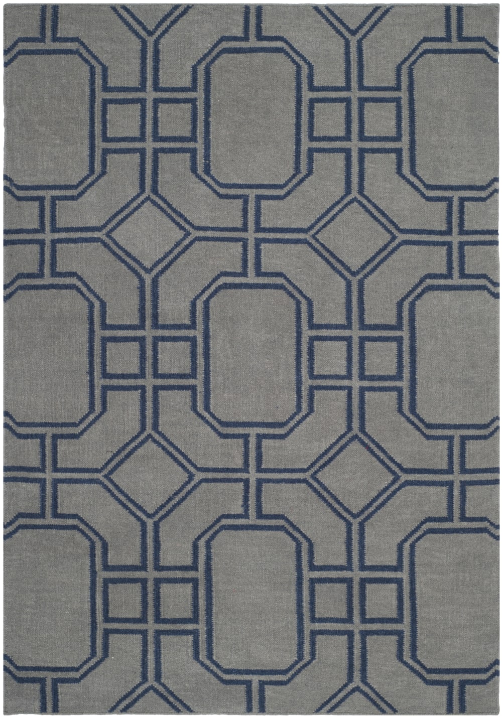 Tapis laine bleu 122
