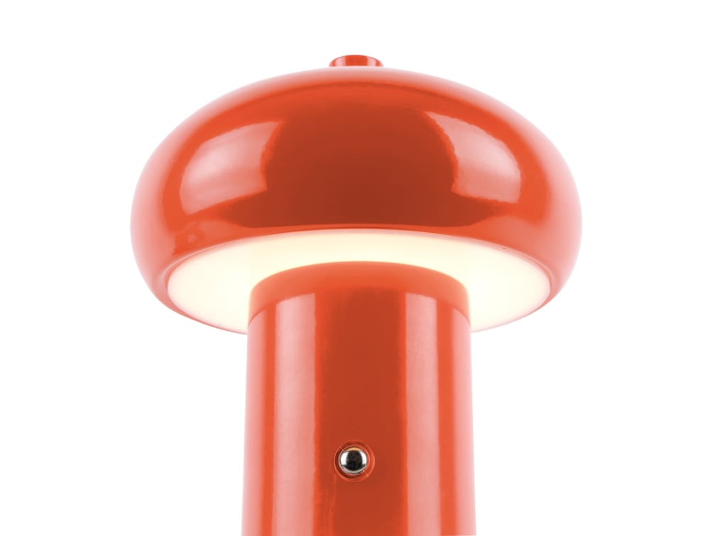 Lampe de table métal orange 12.5x12.5x15cm — vue 3