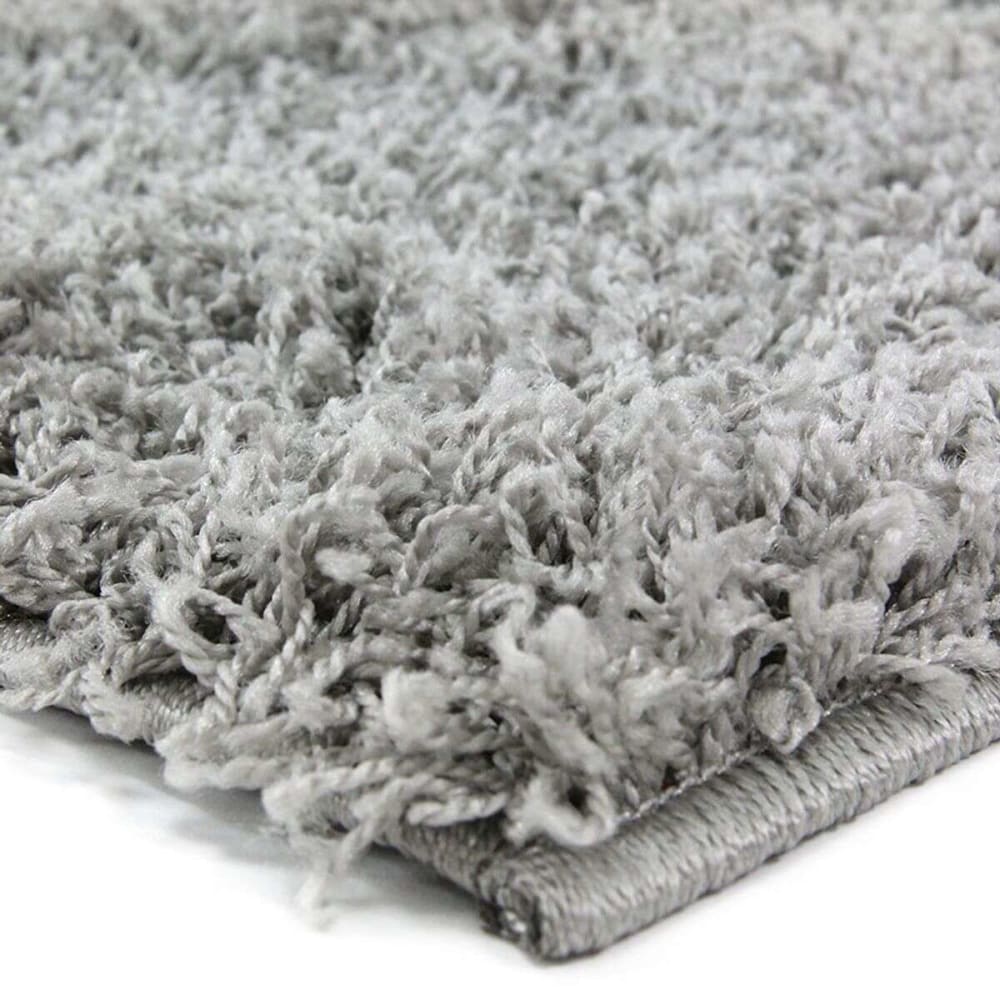Tapis à poils longs toucher laineux gris 120x170 — vue 4