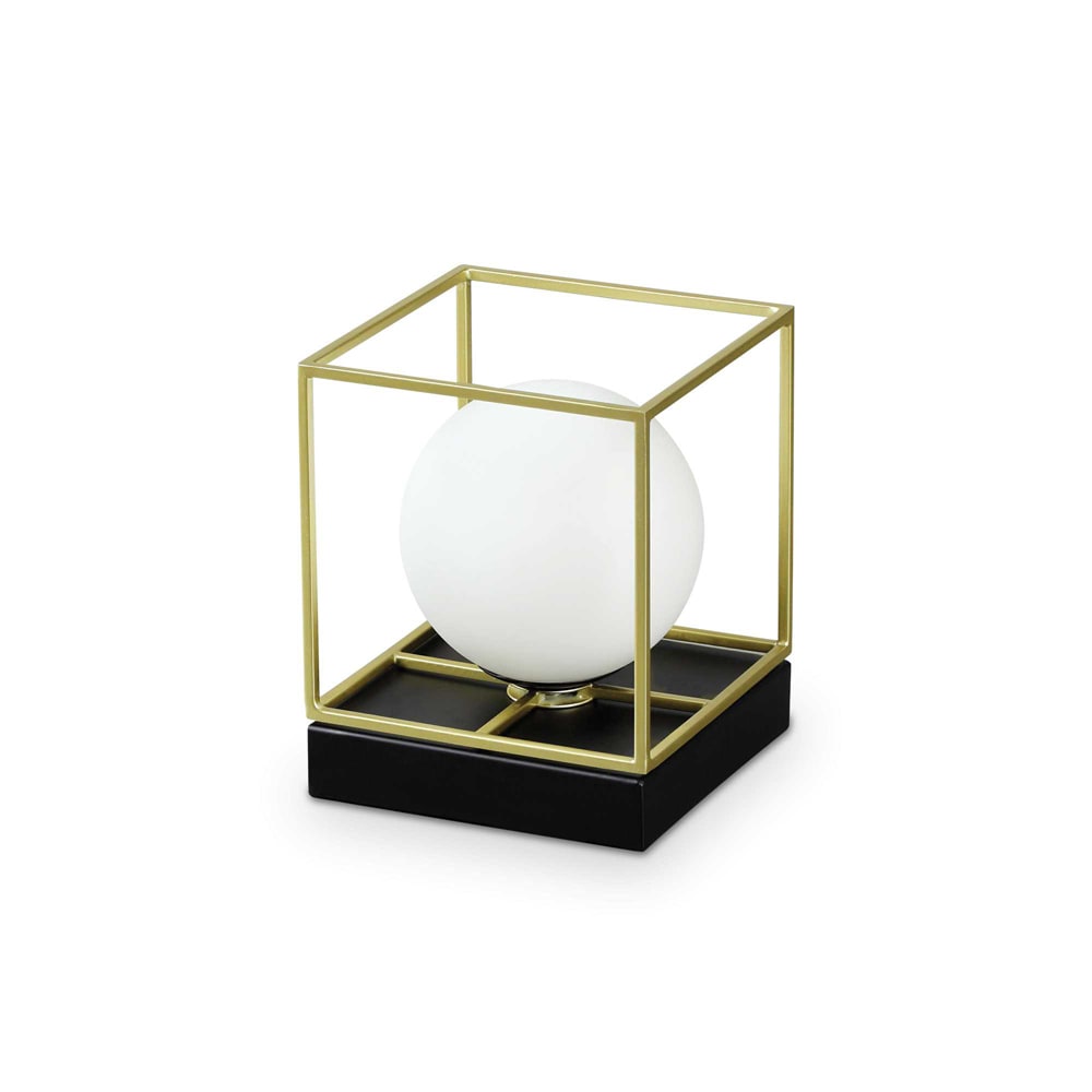lampara de mesa de laton l 120 x h 150 x p 120 mm