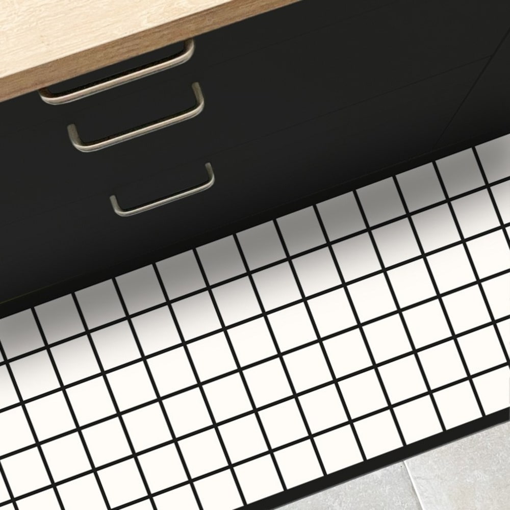 Tapis antidérapant - vinyle - int./ext. - Noir - 120x200cm