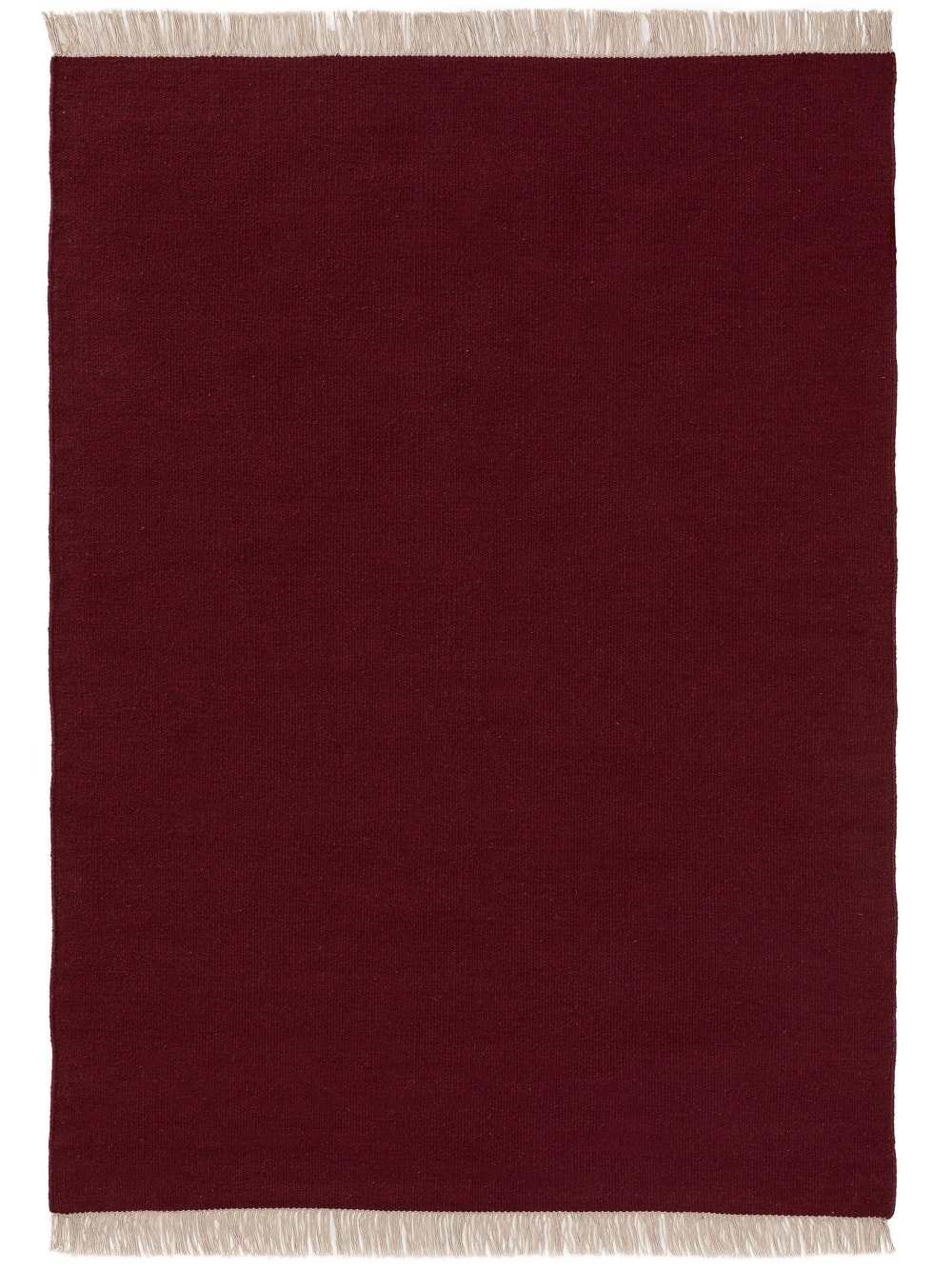 Tapis de laine rouge