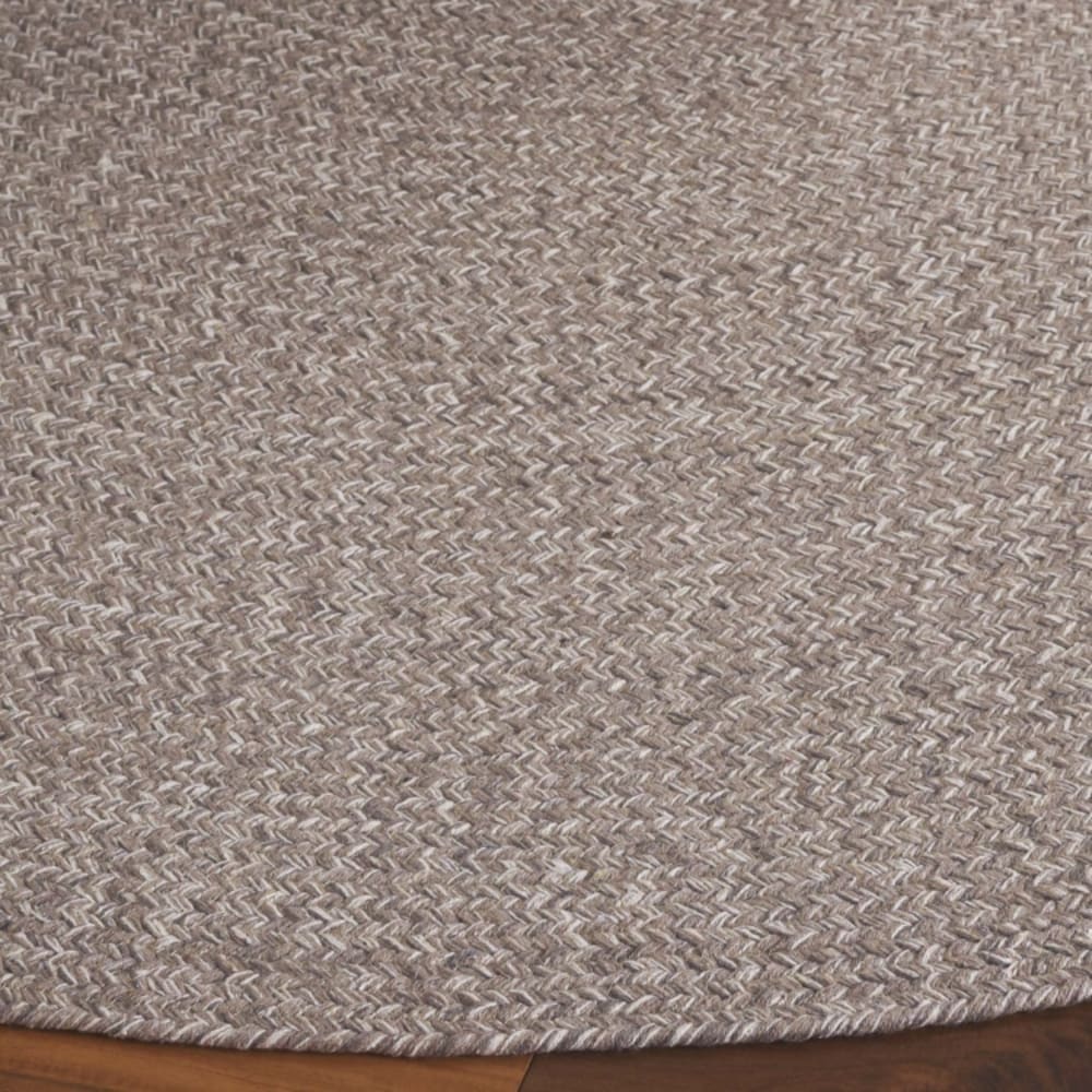 Tapis pays rustique ferme en coton blanc/beige, 122 cm — vue 4