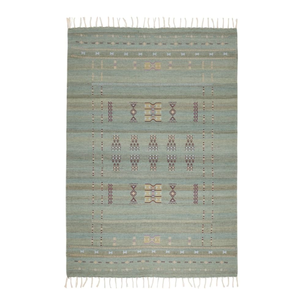 Tapis de sol en laine vert 120x180 cm