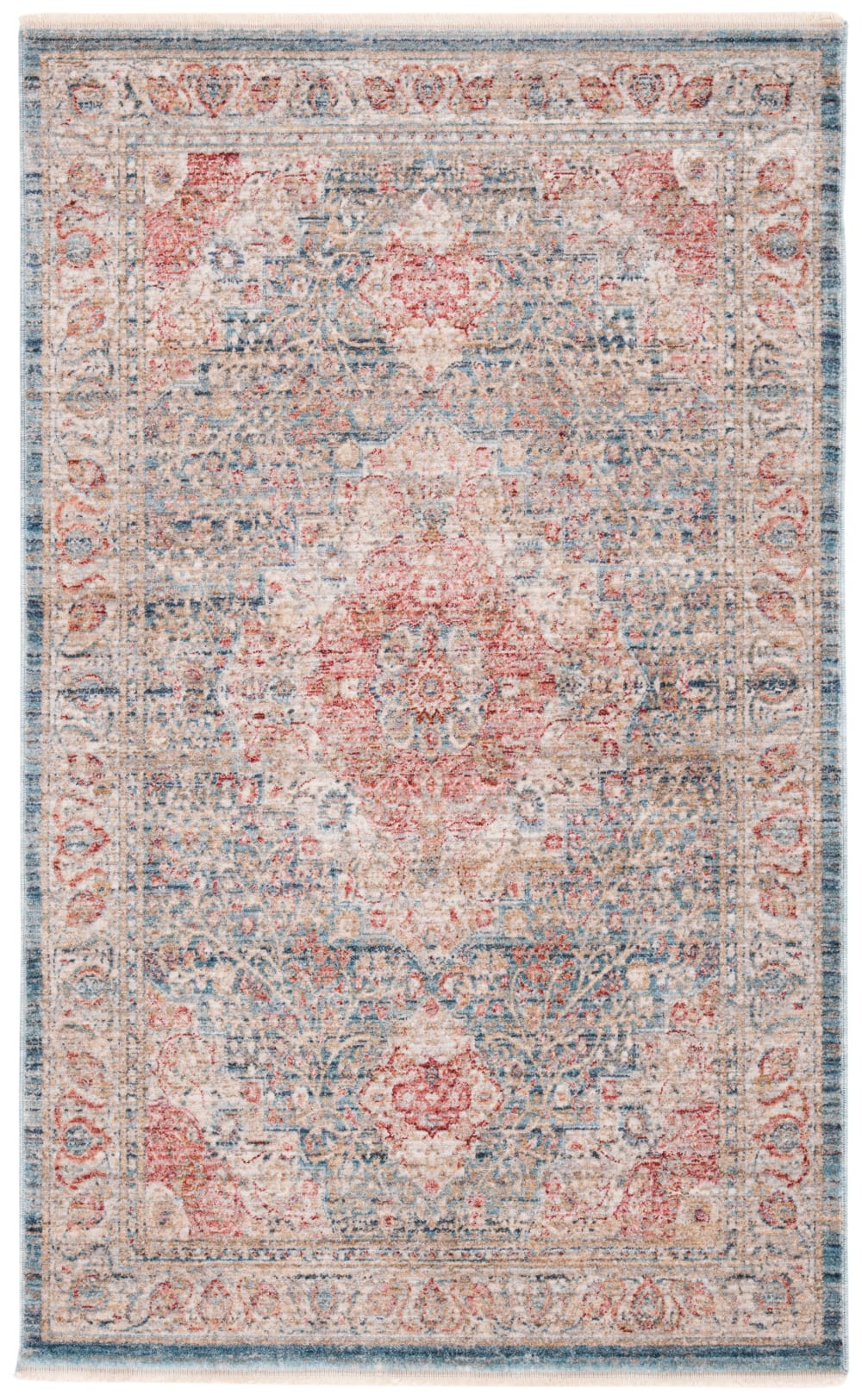 Tapis polyester bleu - 183