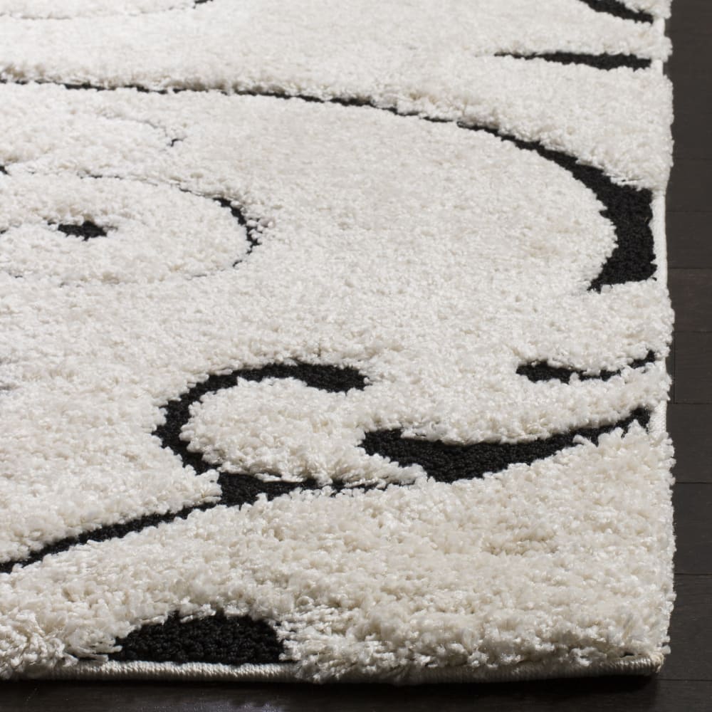 Tapis en polypropylène blanc/noir, 122 x 183 cm — vue 4