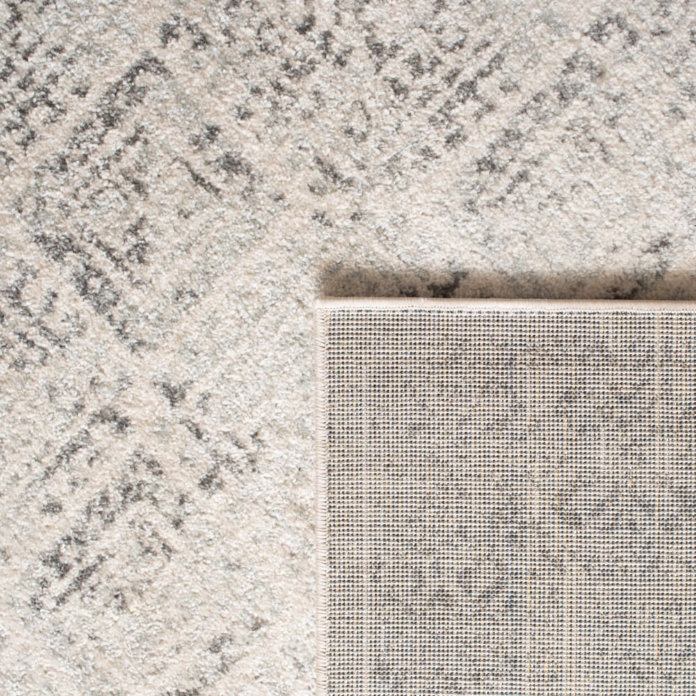 Tapis de transition en polypropylène blanc/gris, 122 x 183 cm — vue 4