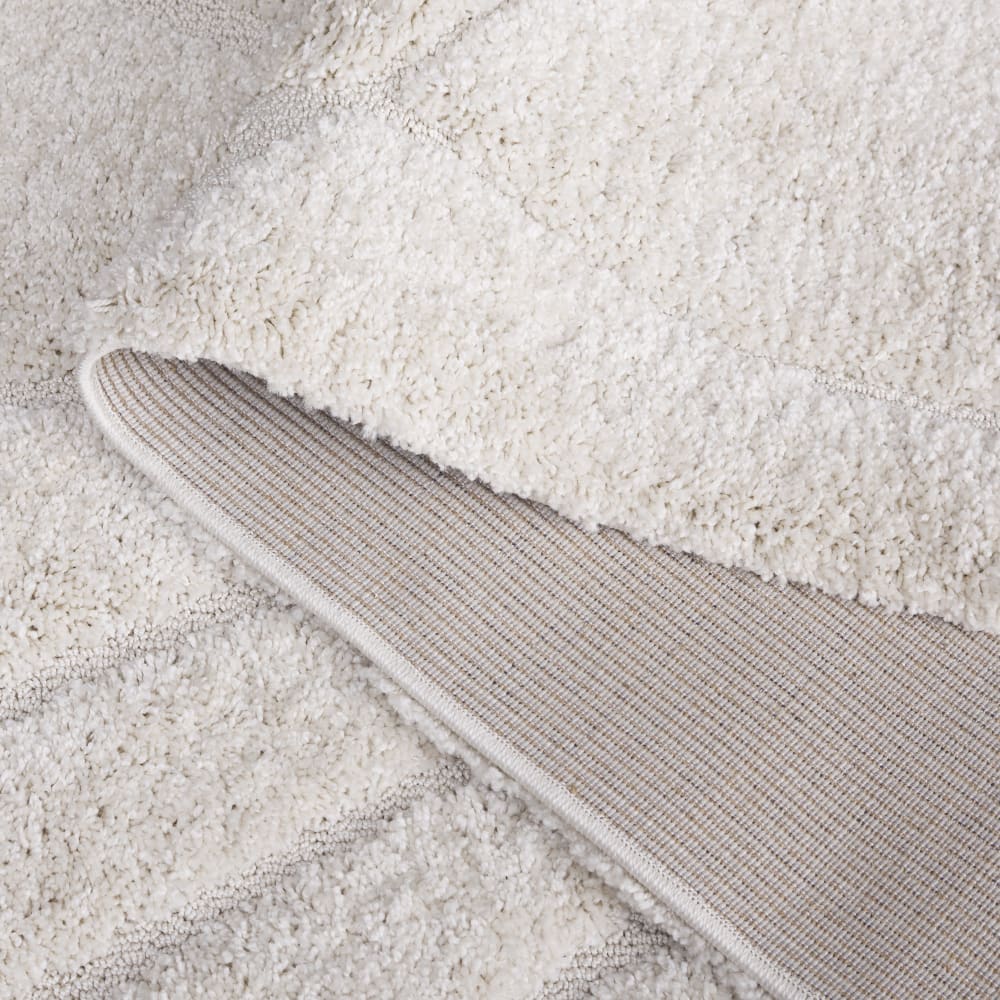 Tapis crème/crème 122 x 122 cm