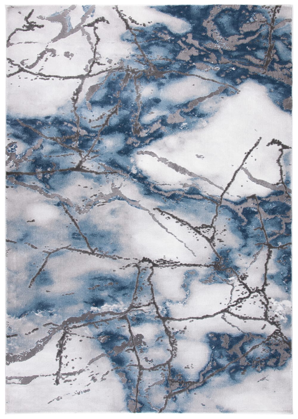 Tapis gris/bleu 122 x - 183