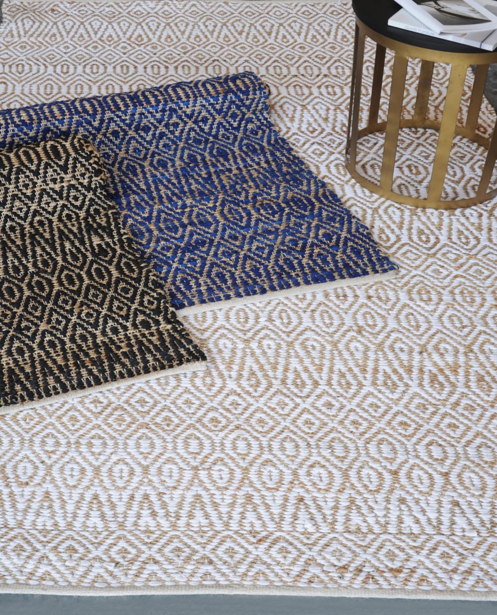 Tapis en chanvre indigo 120 x 180 cm — vue 4