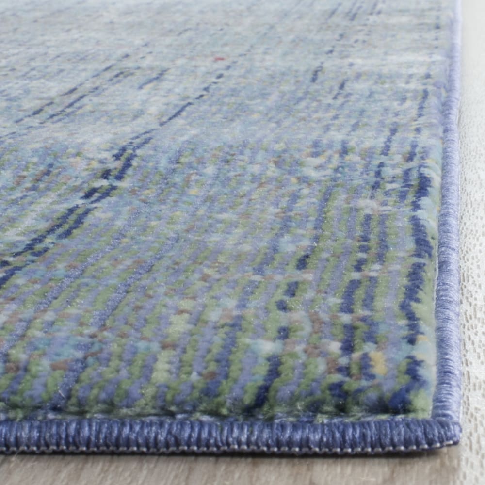 Tapis métro-mod en polyester bleu/multicolore, 122 x 183 cm — vue 4