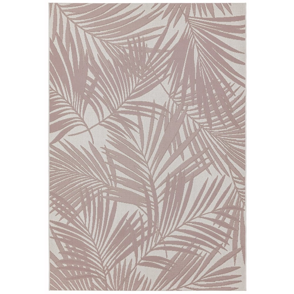 Tapis intérieur extérieur en polypropylène rose 120x170 cm