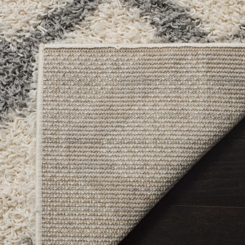 Tapis en polypropylène blanc/gris, 122 x 183 cm — vue 4