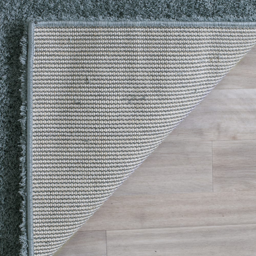 Tapis shag en polyester bleu, 122 x 183 cm — vue 4