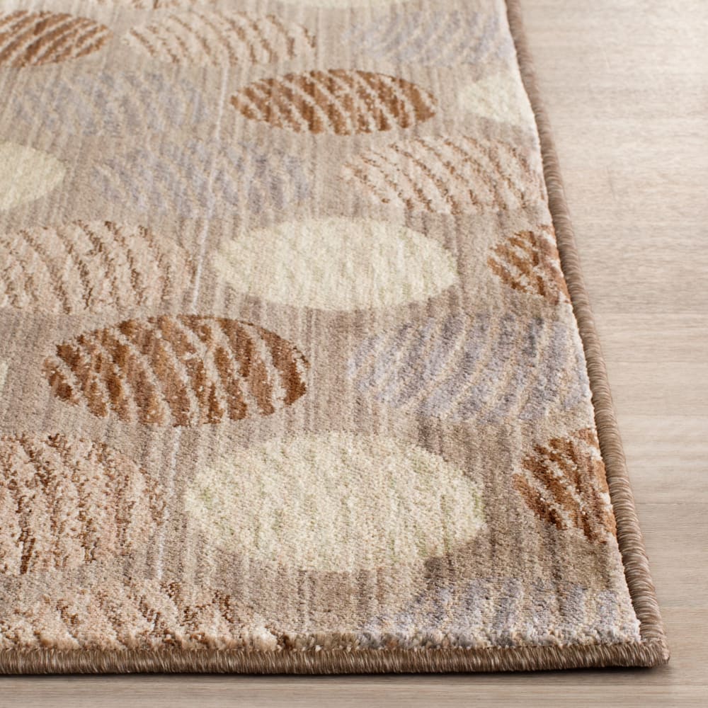 Tapis contemporain en polyester taupe/beige, 122 x 183 cm — vue 4