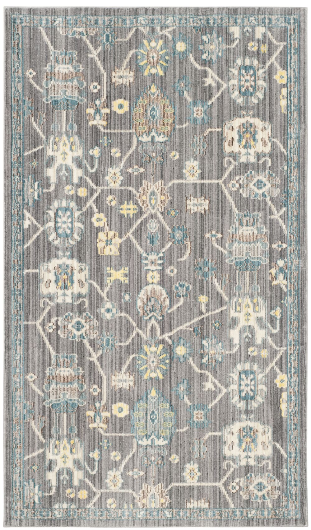 Tapis artisanat inspiré en polyester violet, 122 x 183 cm